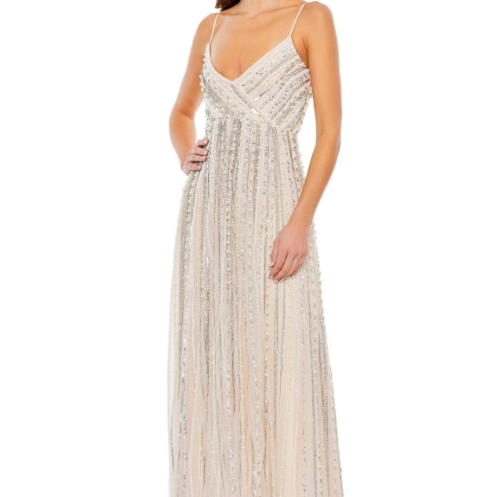 Mac Duggal Beaded Evening Dress
